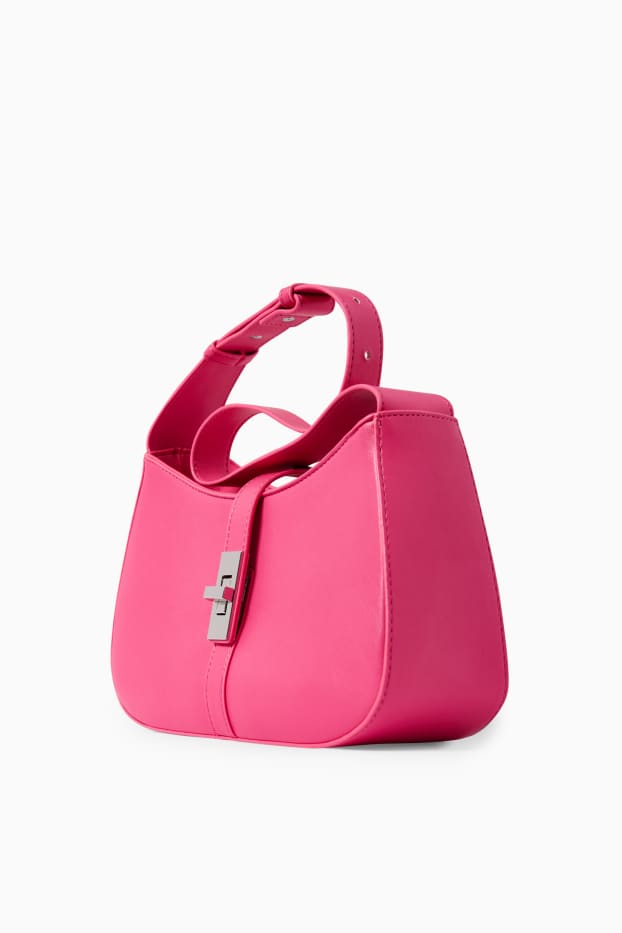 Damen - Schultertasche - Lederimitat - pink