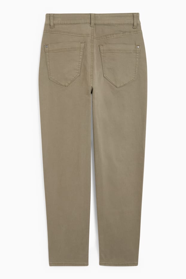 Women - Mom jeans - high waist - green