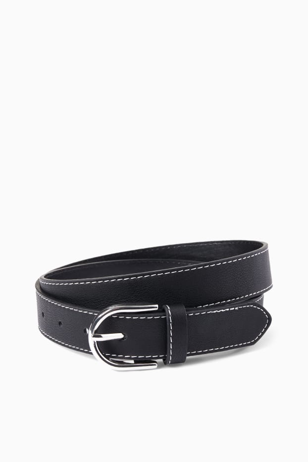 Dames - Riem - imitatieleer - zwart