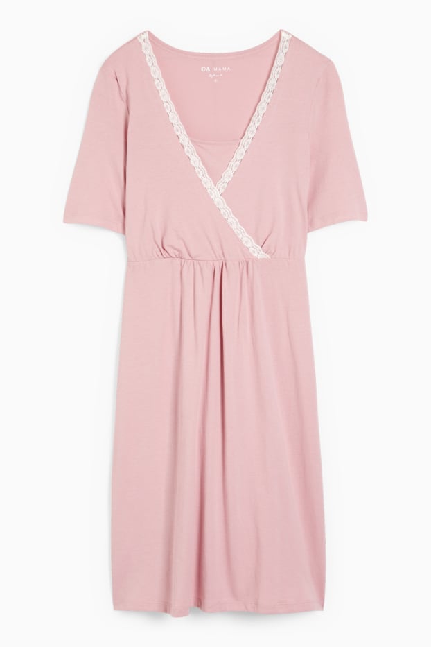 Dames - Voedingsnachthemd - roze