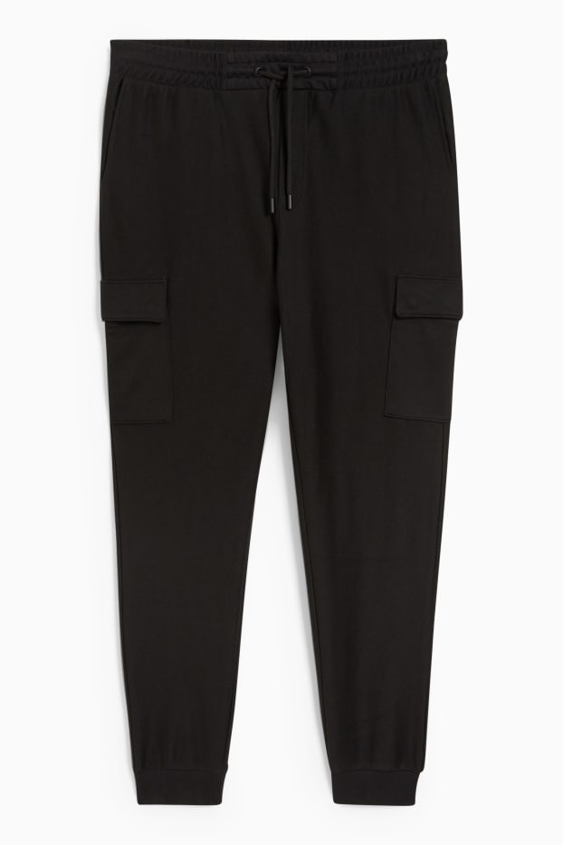 Home - Pantalons de xandall cargo - negre