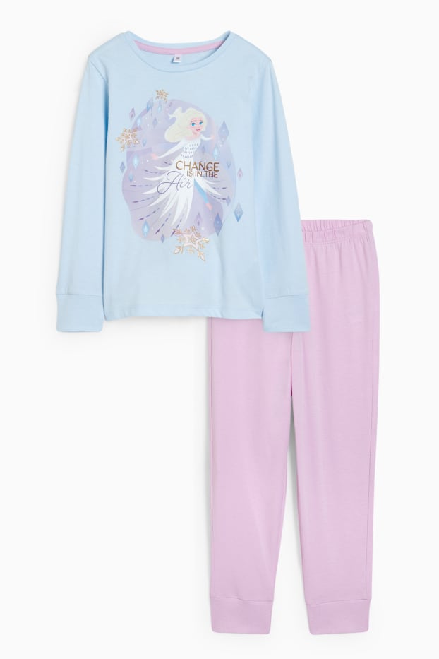 Bambine - Frozen - pigiama - 2 pezzi - turchese
