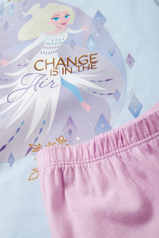Bambine - Frozen - pigiama - 2 pezzi - turchese