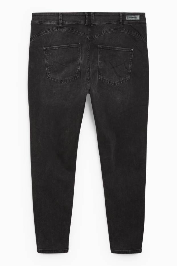 Damen - CLOCKHOUSE - Skinny Jeans - Mid Waist - LYCRA® - dunkeljeansgrau