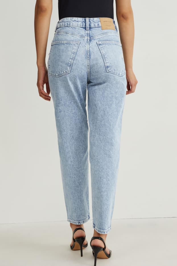 Mujer - Mom jeans - high waist - LYCRA® - vaqueros - azul claro