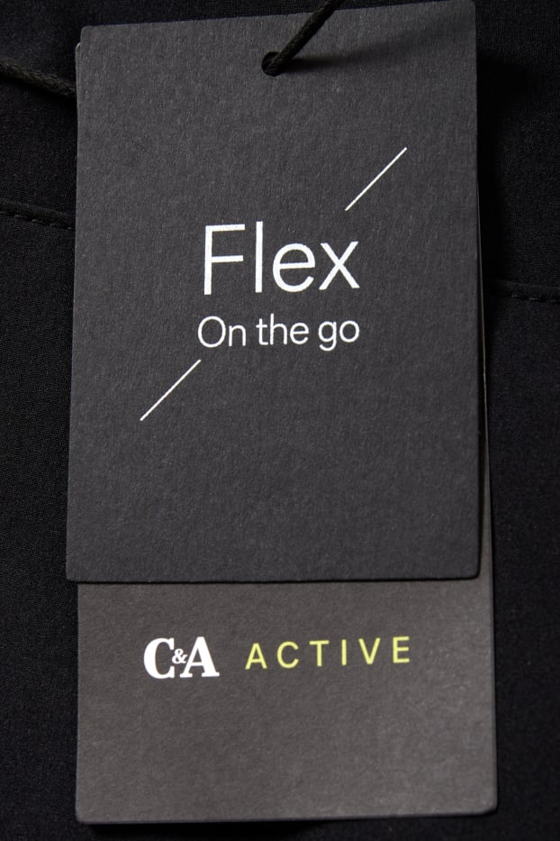 Uomo - Giacca tecnica con cappuccio - Flex - 4 Way Stretch - nero