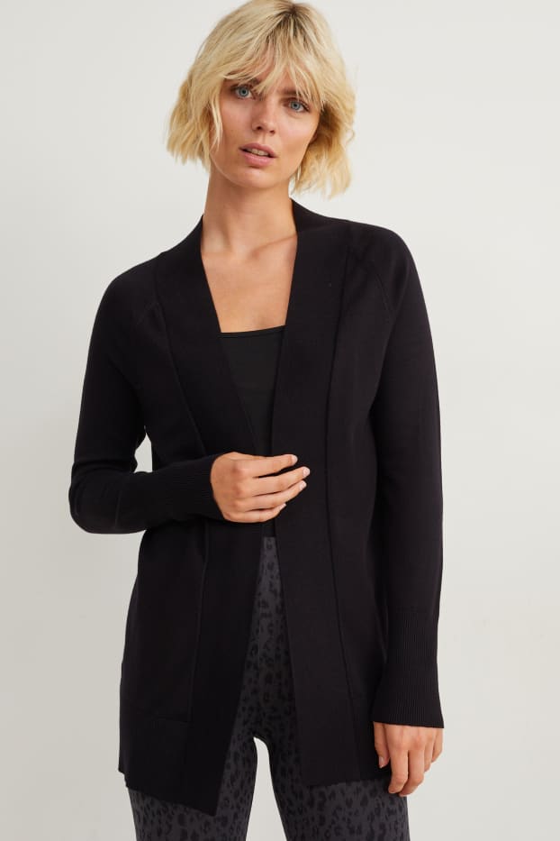 Damen - Strickjacke - schwarz