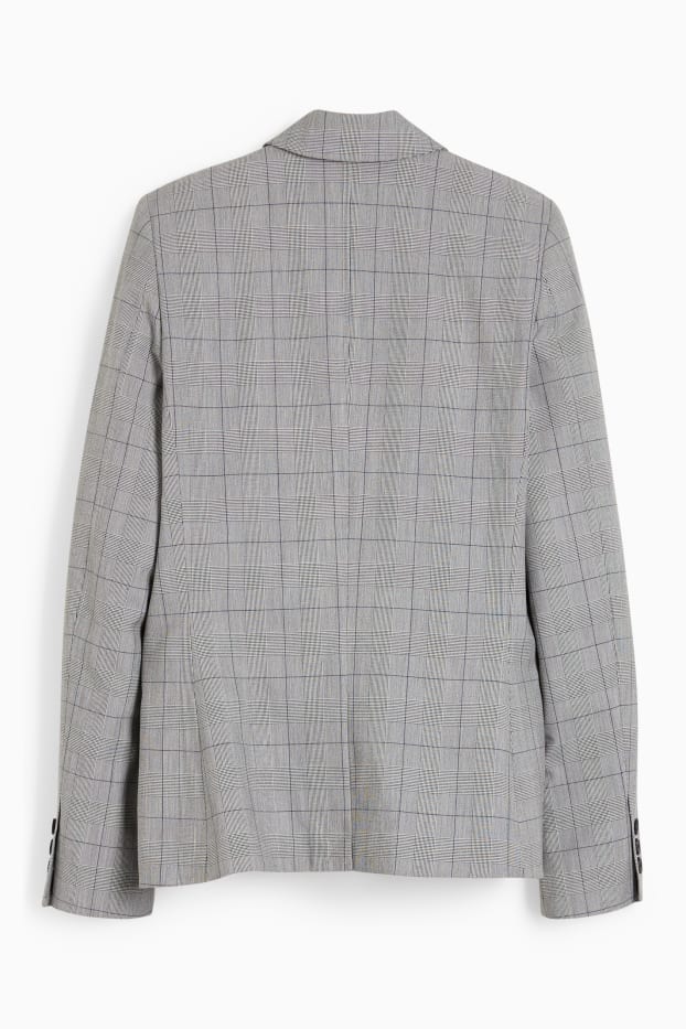 Dona - Blazer formal - regular fit - Mix & Match - de quadres - gris