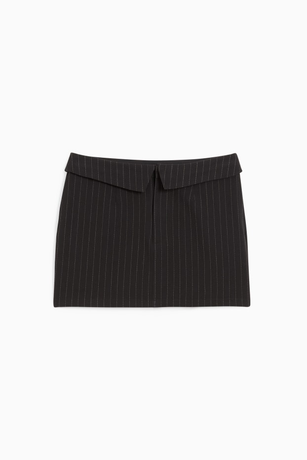 Mujer - Minifalda - raya diplomática - negro