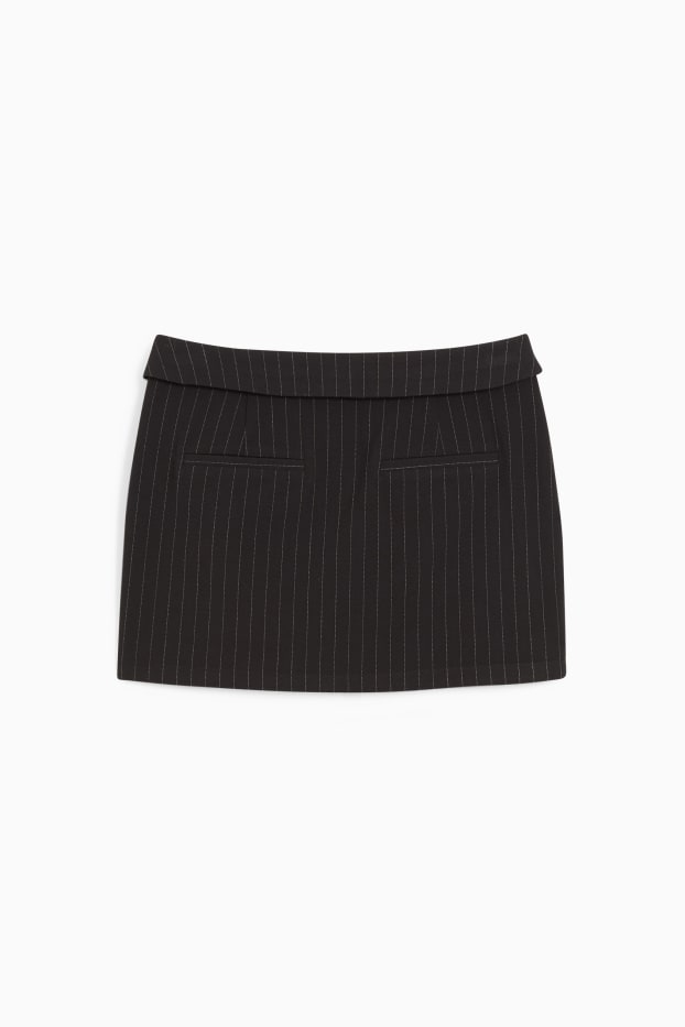 Mujer - Minifalda - raya diplomática - negro