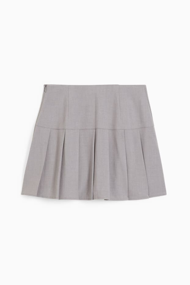Women - Mini skirt - gray