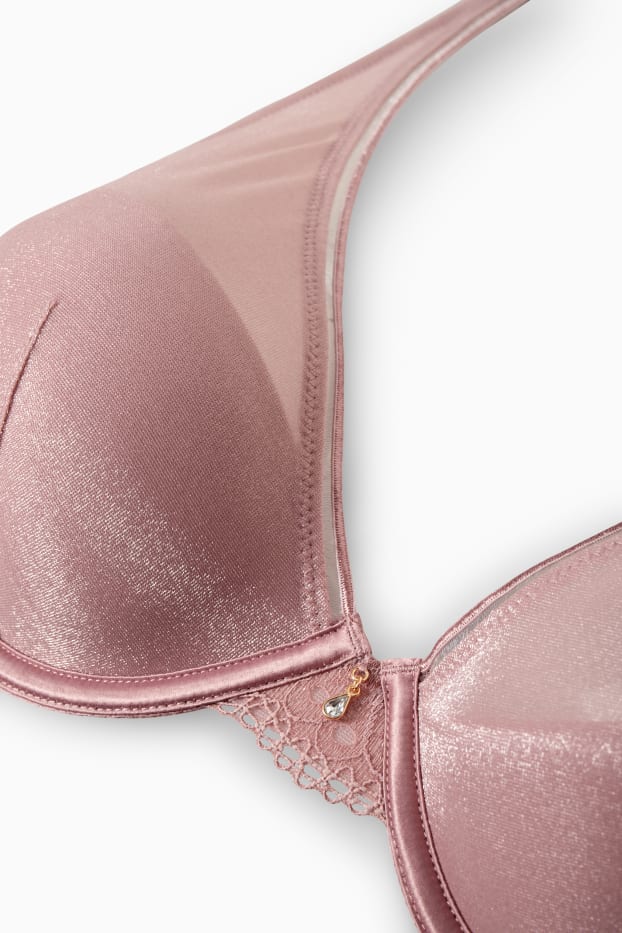 Women - Underwire bra - DEMI - padded - rose