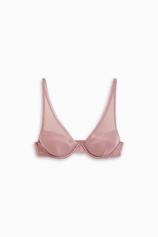 Women - Underwire bra - DEMI - padded - rose