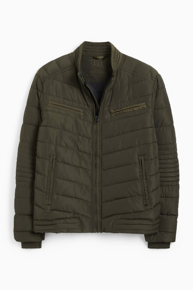 Uomo - Giacca trapuntata - verde scuro