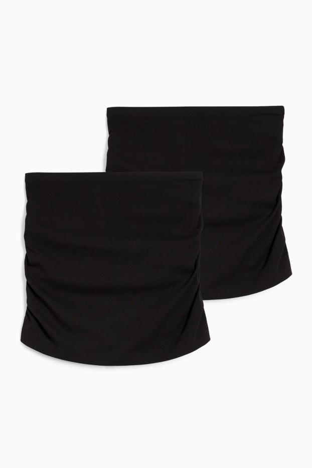 Dames - Set van 2 - buikband - zwart