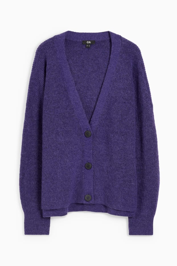 Femmes - Gilet de maille - violet