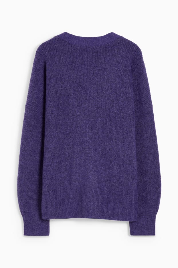 Femmes - Gilet de maille - violet