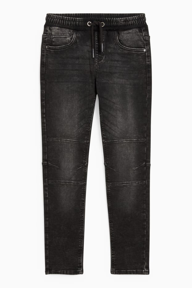 Kinderen: jongens - Slim jeans - jeansdonkergrijs