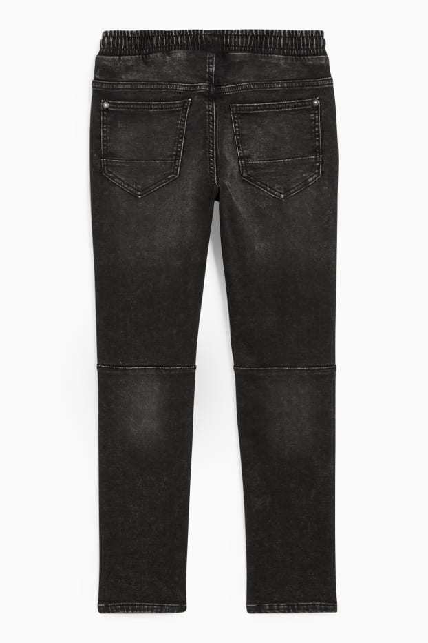Kinderen: jongens - Slim jeans - jeansdonkergrijs