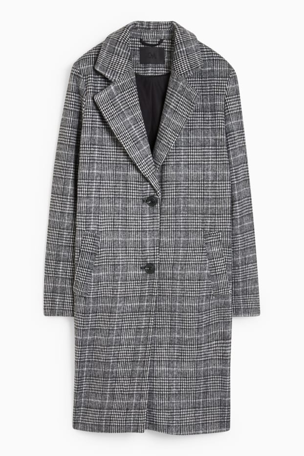 Dona - Abric - de quadres - negre/blanc