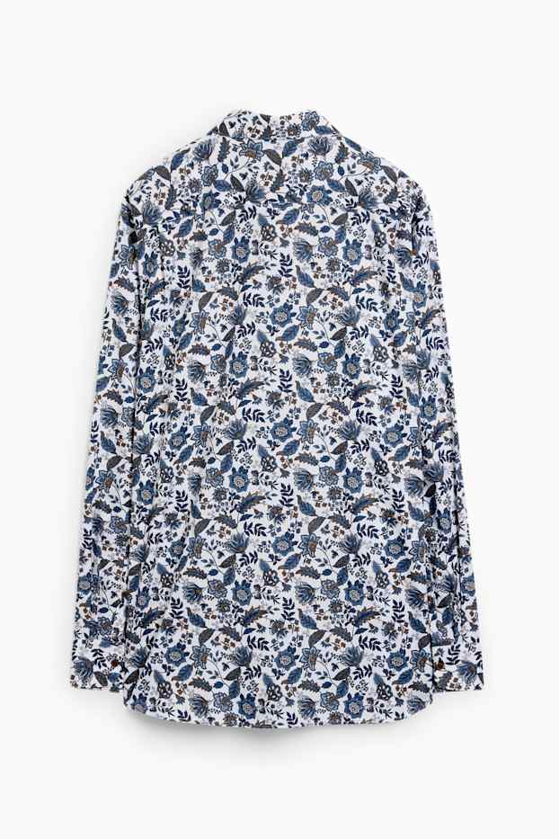 Herren - Businesshemd - Regular Fit - Button-down - bügelleicht - weiß