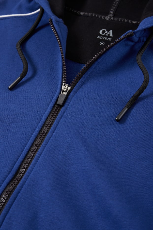 Herren - Sweatjacke mit Kapuze - dunkelblau