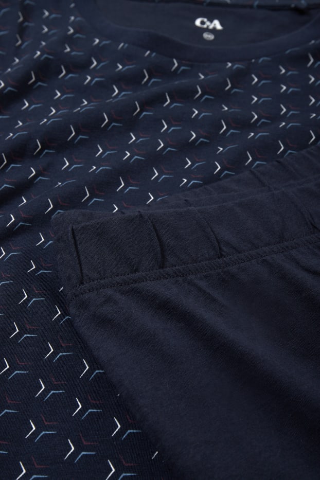 Herren - Pyjama - dunkelblau