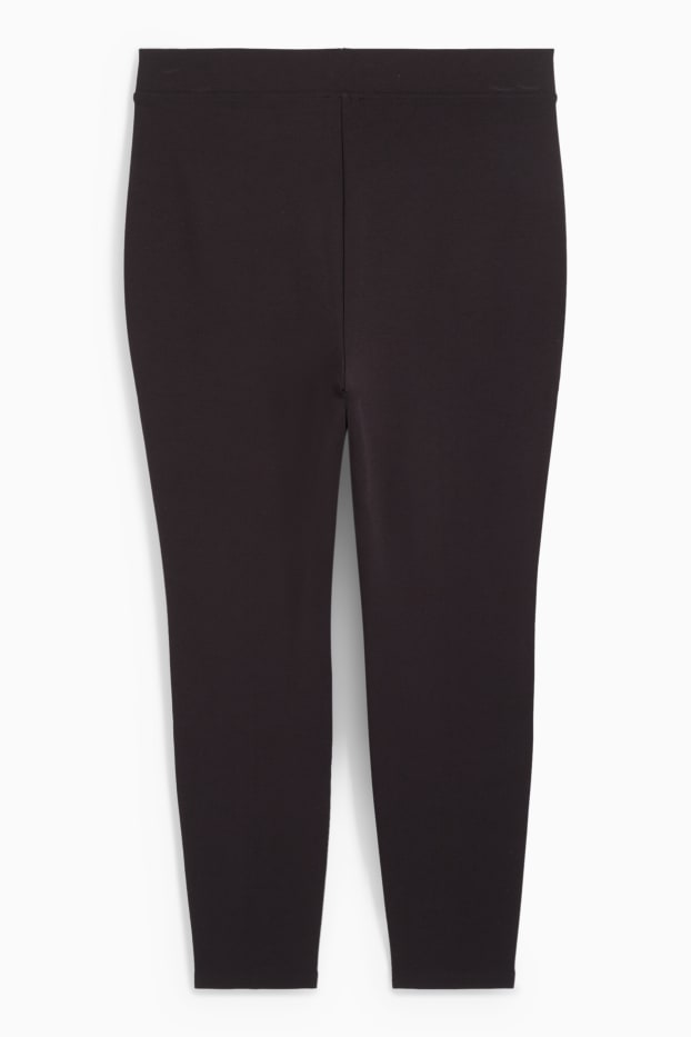 Damen - Hose - High Waist - Slim Fit - schwarz