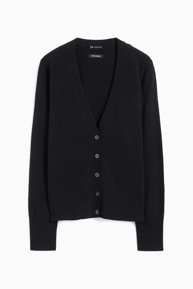 Women - Cashmere cardigan - black