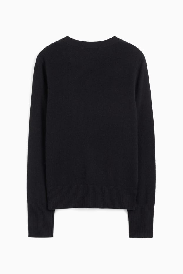 Women - Cashmere cardigan - black