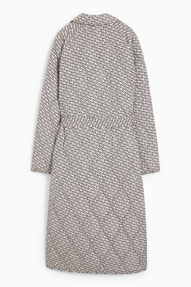 Mujer - Abrigo acolchado - estampado - beis