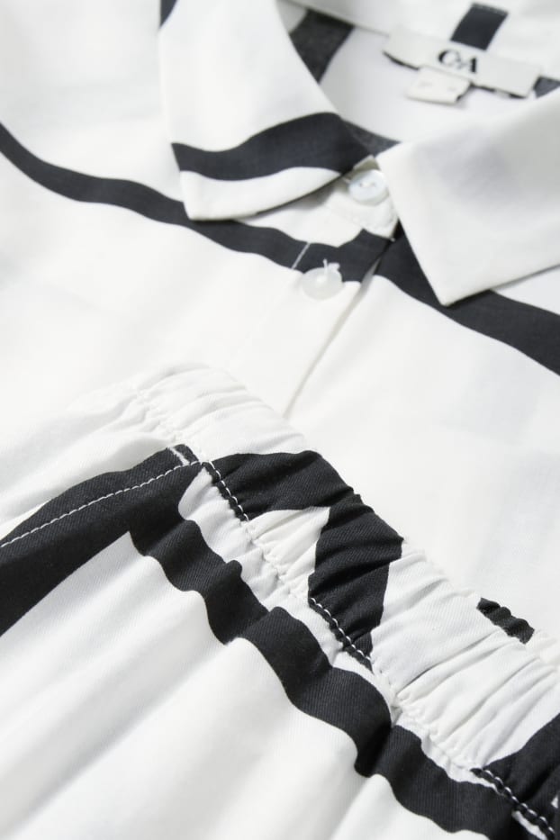 Damen - Pyjama - cremeweiss