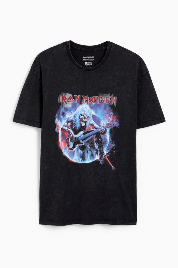 Hommes - T-shirt - Iron Maiden - gris foncé