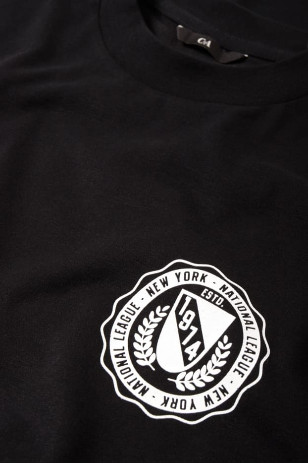 Herren - Langarmshirt - schwarz