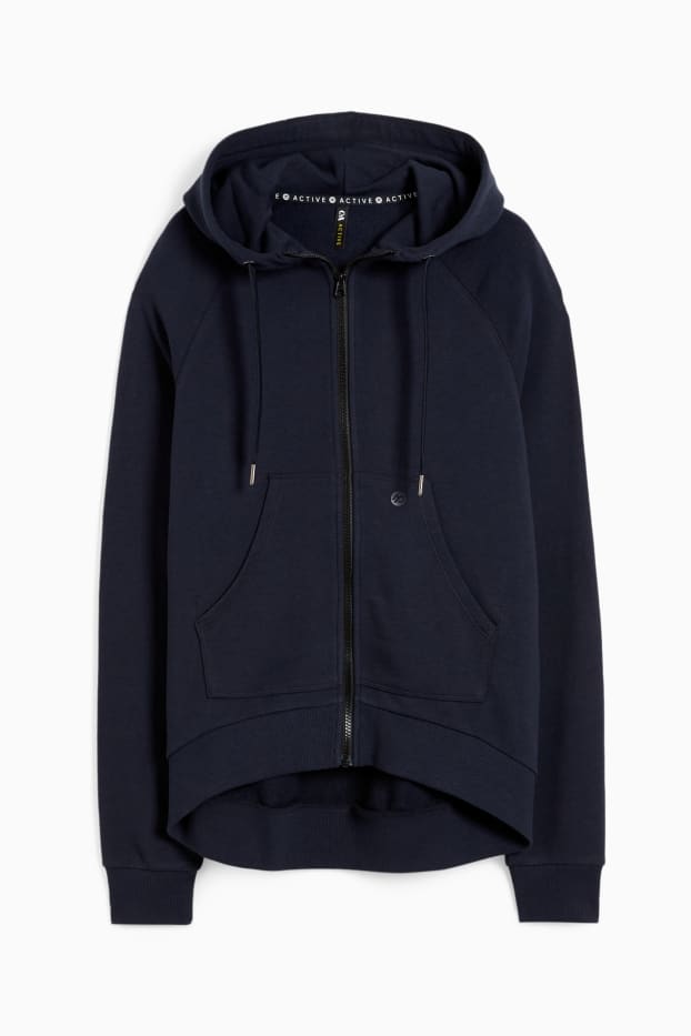 Women - Active zip-through hoodie - dark blue
