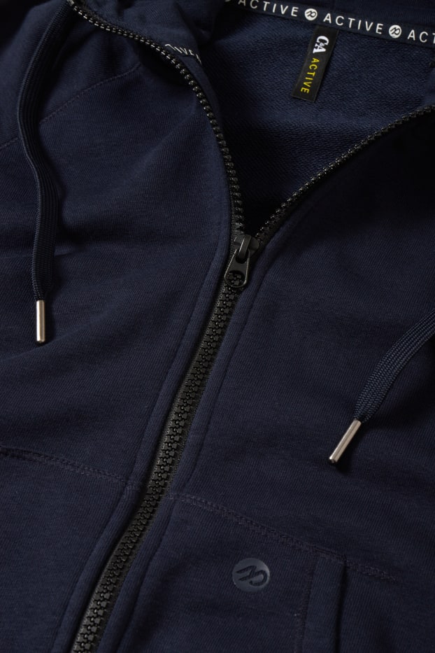 Women - Active zip-through hoodie - dark blue