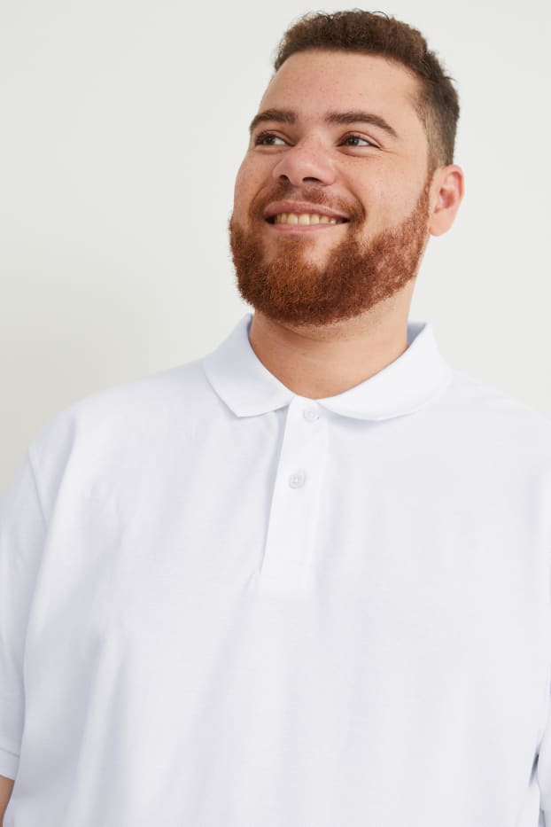 Herren - Poloshirt - weiß