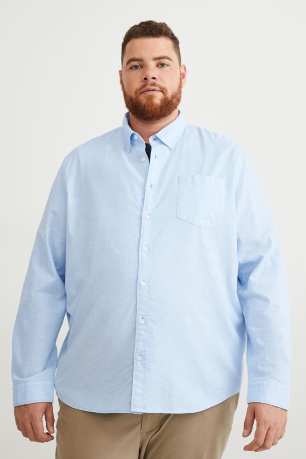 Home - Camisa Oxford - regular fit - button-down - blau clar