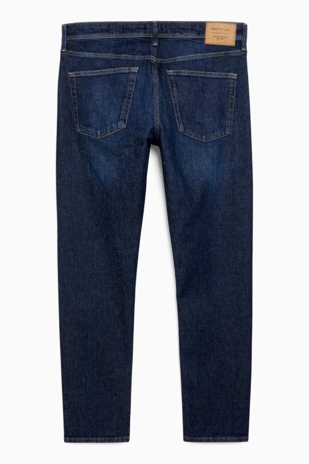 Heren - Slim tapered jeans - LYCRA® - jeansdonkerblauw