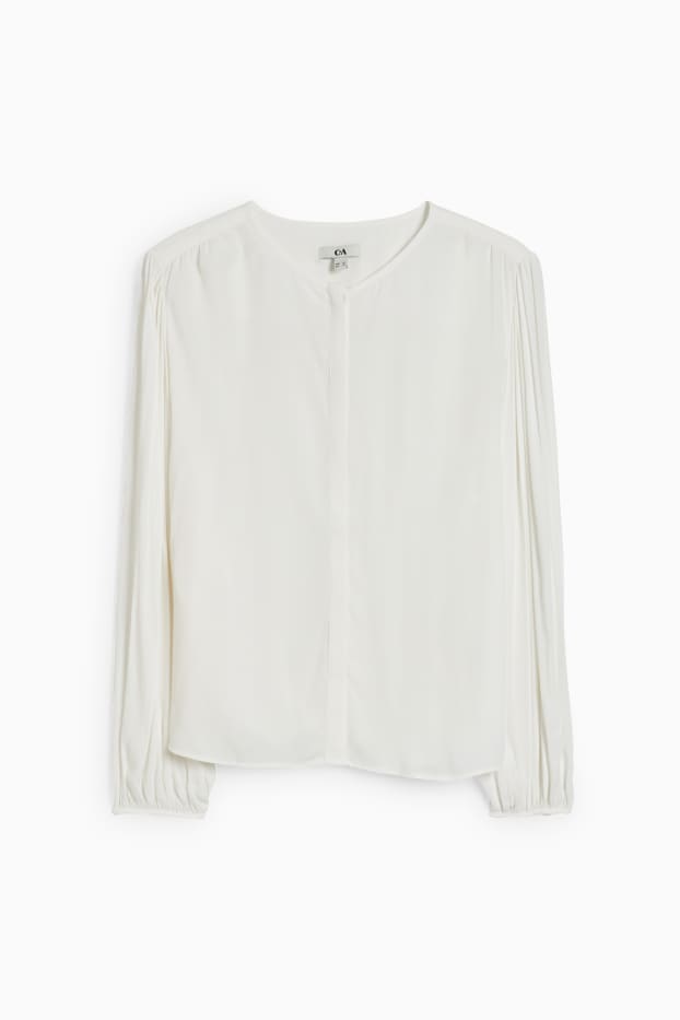Dames - Blouse - crème wit