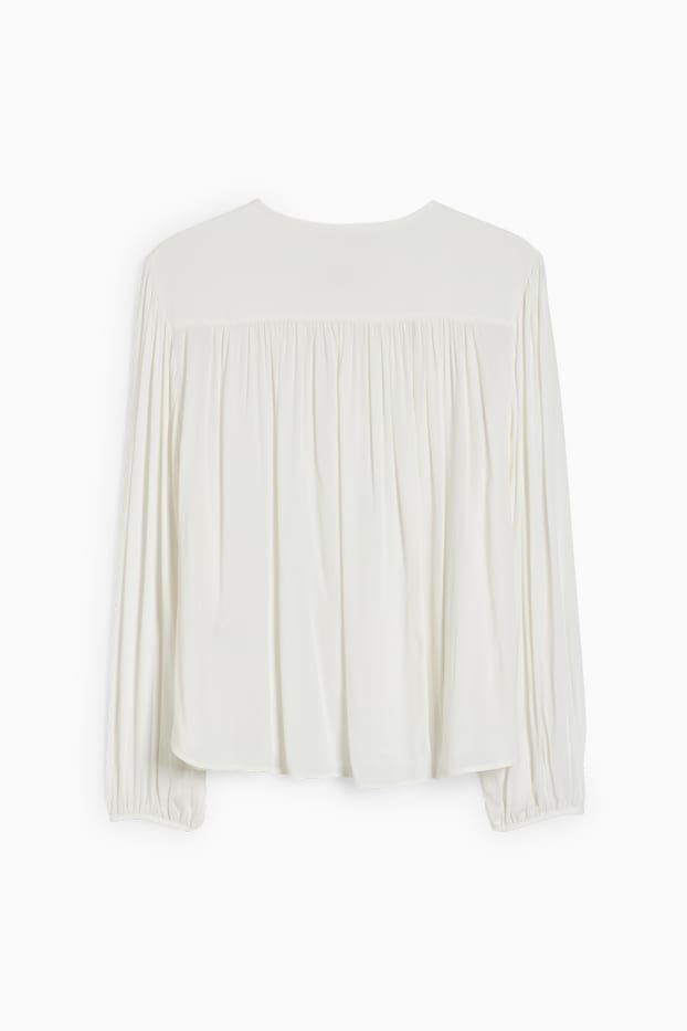 Dames - Blouse - crème wit