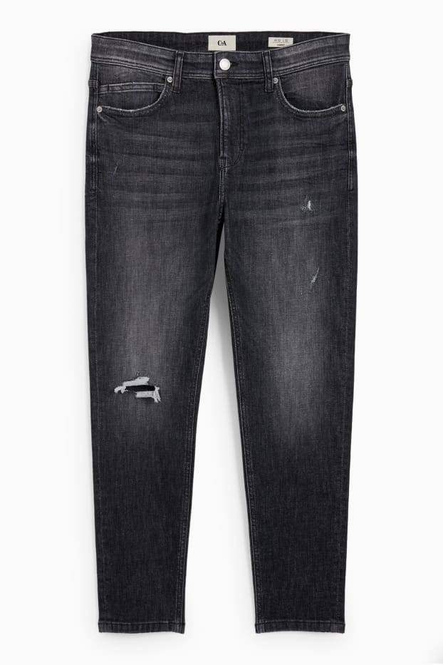 Hommes - Carrot jean - LYCRA® - jean gris foncé