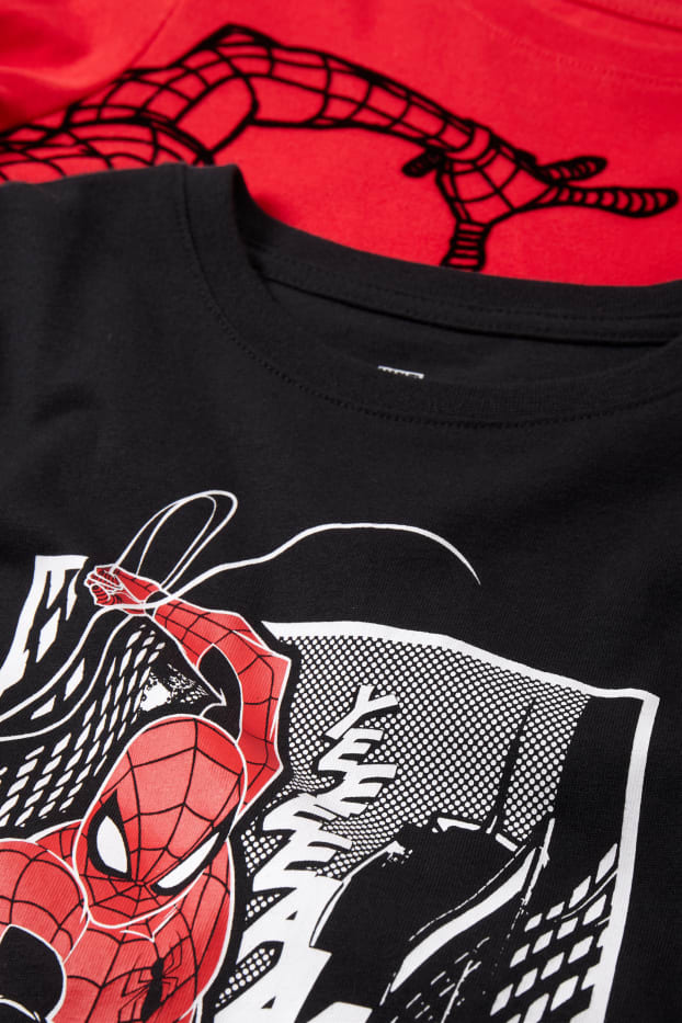 Kinder Jungen - Multipack 2er - Spider-Man - Langarmshirt - rot