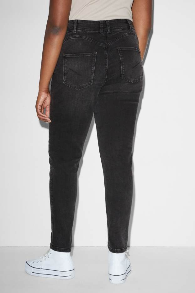 Damen - CLOCKHOUSE - Skinny Jeans - Mid Waist - LYCRA® - dunkeljeansgrau