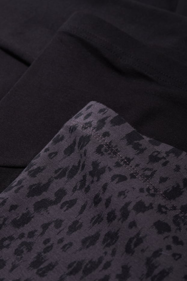 Dames - Set van 2 - zwangerschapslegging - donkergrijs