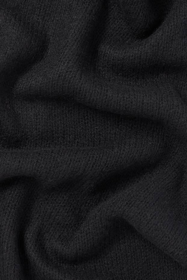 Women - Cashmere scarf - black