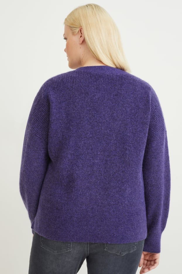 Femmes - Gilet de maille - violet