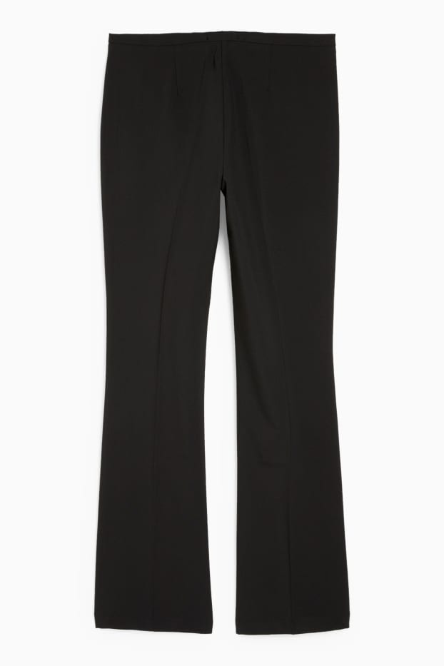 Dames - Pantalon - mid waist - bootcut fit - zwart