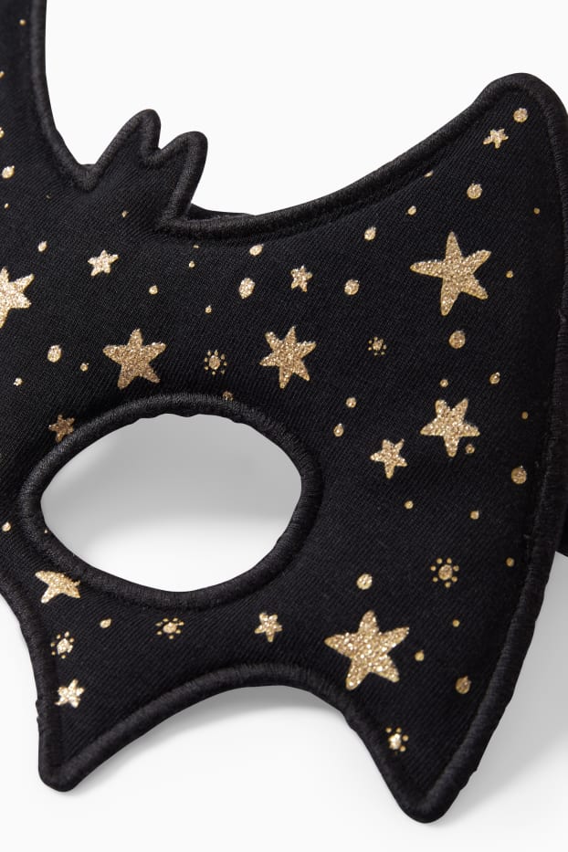 Bambine - Set Halloween - maglia a maniche lunghe e maschera pipistrello- 2 pezzi - bianco crema