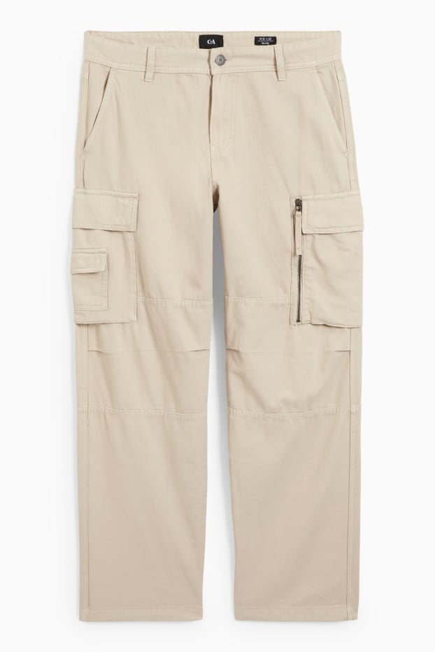Herren - Cargohose - Relaxed Fit - beige